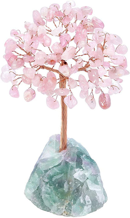 Amethyst Crystals Tree with Amethyst Cluster Base Healing Gemstone Money Tree Feng Shui Figurine Tree Ornaments for Home Decoration